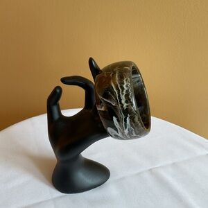 Chunky Smudging Pattern Bangle Bracelet